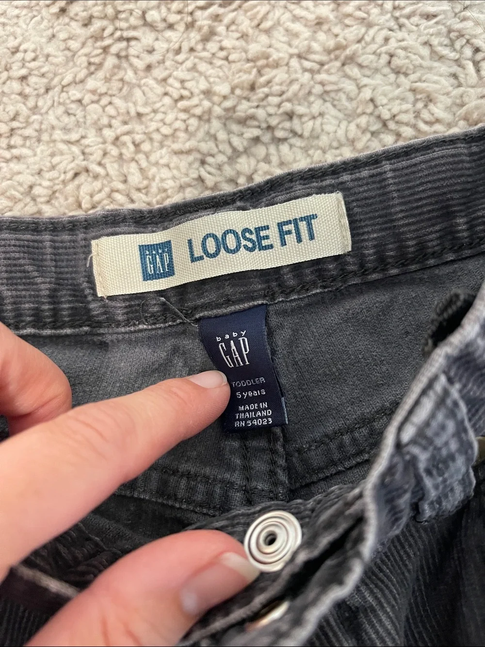 GAP Kids Corduroy Jeans in Black and Brown